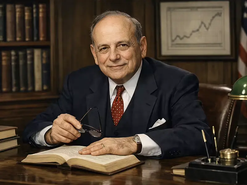 Retrato de Benjamin Graham, padre del value investing y autor de El Inversor Inteligente